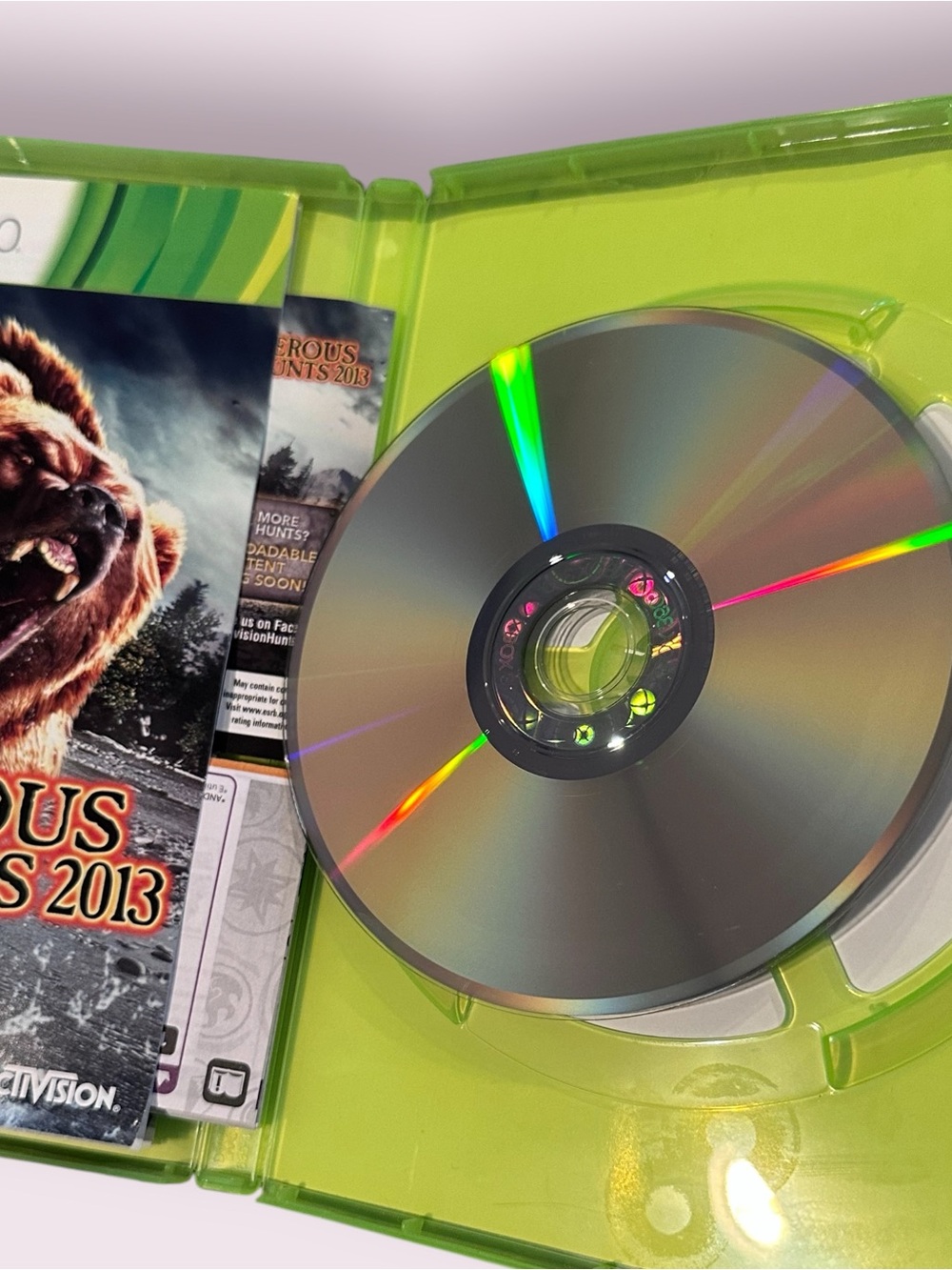XBOX 360 Cabela's Dangerous Hunts 2013 Video Game With Gun And Manual NOT TESTED - Picture 11 of 16